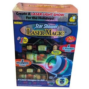 Star Shower Laser Magic Laser Light Show Projector Christmas and Halloween